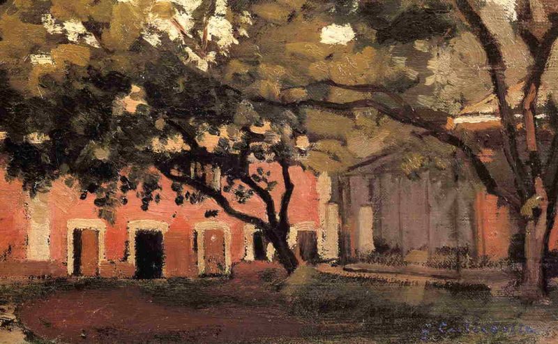 Gustave Caillebotte Yerres, the Aviary in the Ornamental Farm